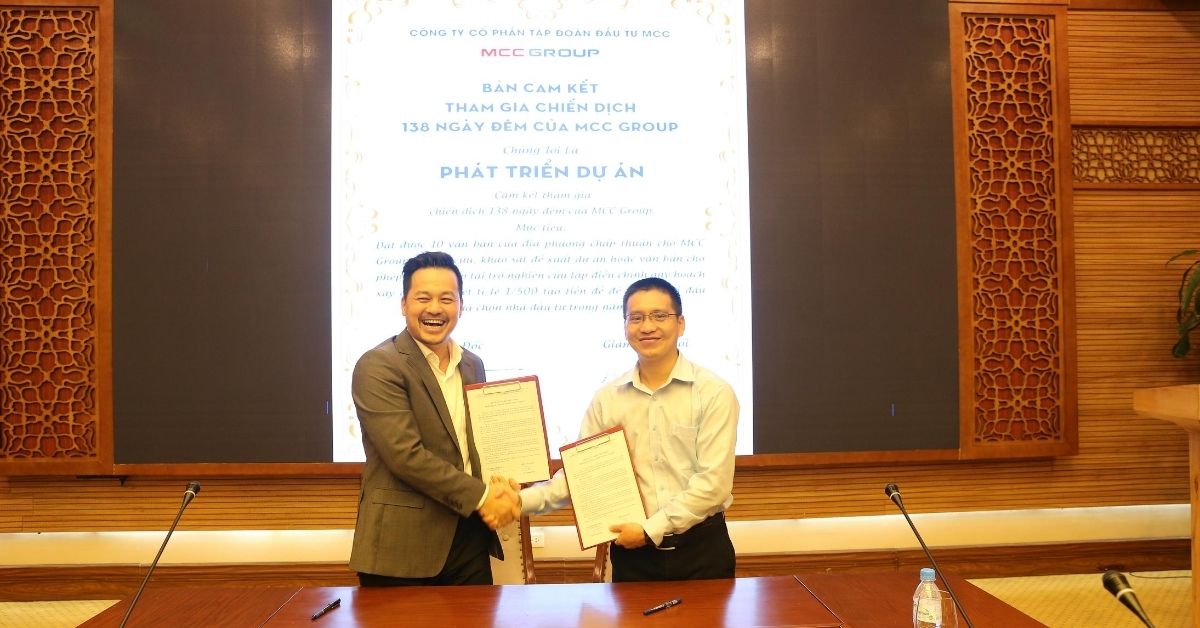 Chiến dịch 138 ngày đêm của tập đoàn MCCGroup - Khối Phát triển dự án ký cam kết hoàn thành mục tiêu